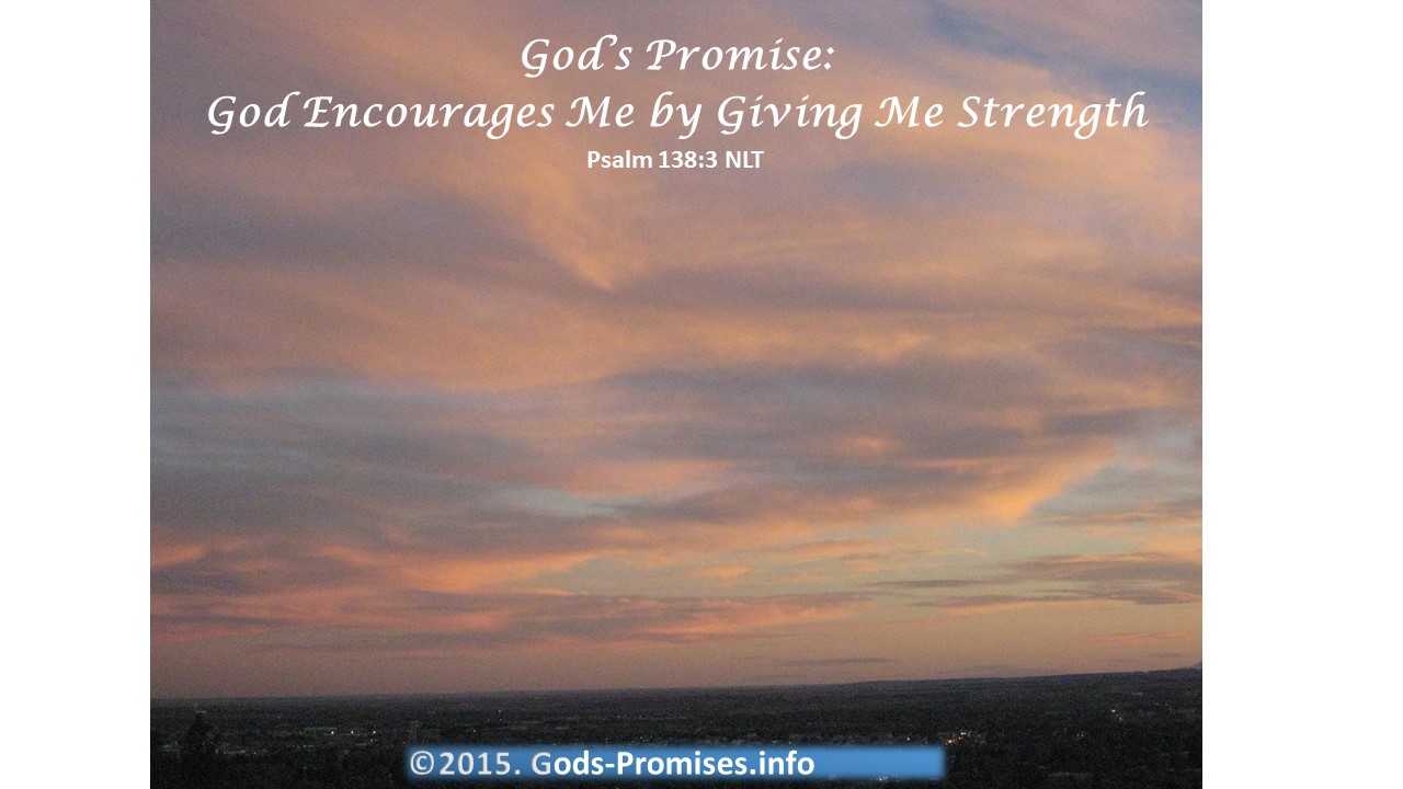 God promises strength
